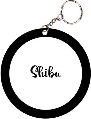SY Gifts Shibu Name Black Keychain Key Chain