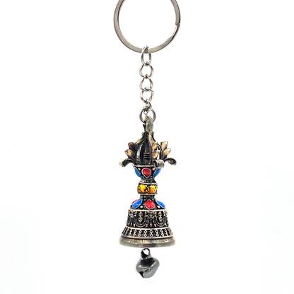Likla Embrace serenity Tibetan Prayer Bell Keychain Key Chain