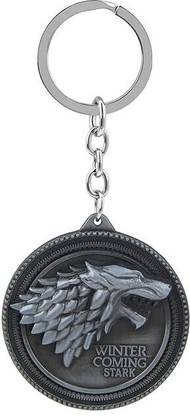 DKERAOD K-DK-28 Thrones Stark Design Hook Metal Keyring Keychain Bike Car Scooty Etc Key Chain