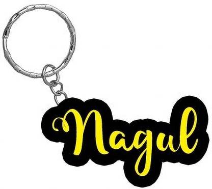 SY Gifts Nagul Name Black Yellow Name Keychain Key Chain