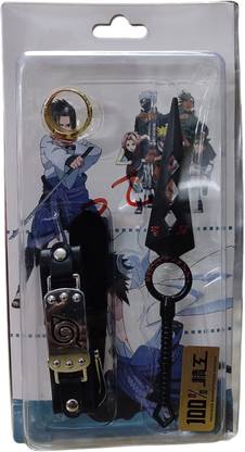 Toymonks Naruto Metal Ninja Kunai combo Set Key Chain