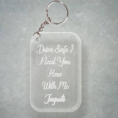 SY Gifts D2 Drive Safe Keychain With Jagruti Name Key Chain