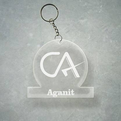 SY Gifts Chartered Accountant CA Design With Aganit Name Key Chain
