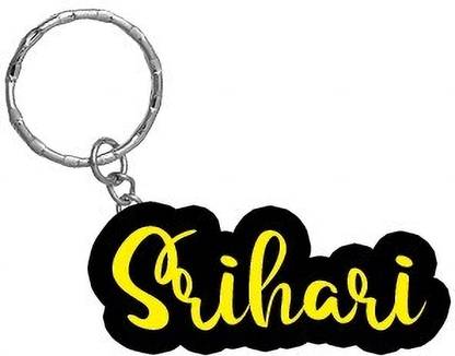 SY Gifts Srihari Name Black Yellow Name Keychain Key Chain