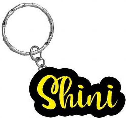 SY Gifts Shini Name Black Yellow Name Keychain Key Chain