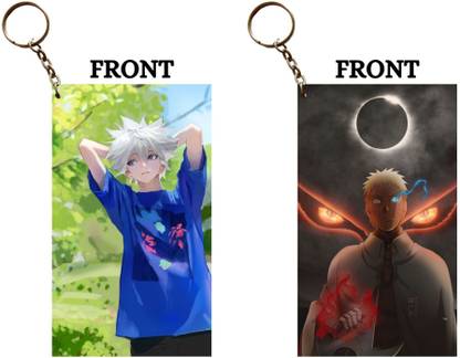 Hariyaali Enterprises LLP KILLUA CHILLING IN NATURE X NARUTO READY TO FIGHT Unique Style 2 pcs Combo Key Chain