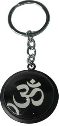 Jain life OM Keychain Black (Pack of 1) Key Chain