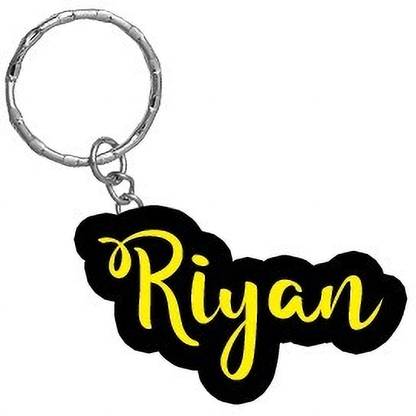 SY Gifts Riyan Name Black Yellow Name Keychain Key Chain