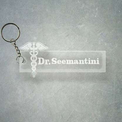 SY Gifts Doctor Logo Desigh With Seemantini Name Key Chain