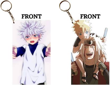 Hariyaali Enterprises LLP KILLUA IN OTHER MOOD X NAURTO ON JIRAYA Unique Style 2 pcs Combo Key Chain