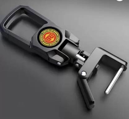 OFM Premium Quality 360 Degree Rotating - Heavy Metal body for Royal Enfield Bike Key Chain
