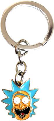 RV Mart Rick And Morty Rick Face Metal Keychain Key Chain Car Bikes Key Ring Key Chain