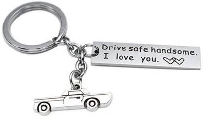 HIGAR Premium Drive Safe Reminder Metal Key Chain