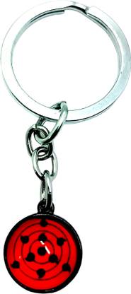 RV Mart Anime Naruto Sharingan Metal Keychain Key Chain for Car Bikes Key Ring D6 Key Chain