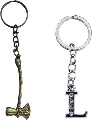 Newview L Alphabet Avengers Thor Stormbreaker Axe Keychain Key Chain