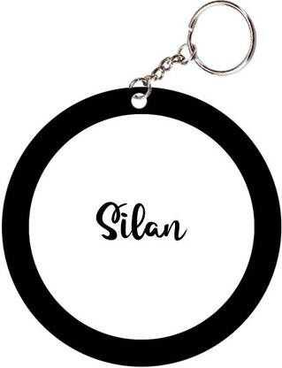 SY Gifts Silan Name Black Keychain Key Chain
