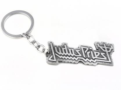 WorldForU Judas Priest(Band) Keychain, Metal Alloy, Silver Key Chain