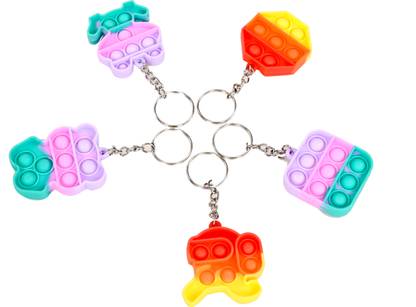 NidraNari POPIT Keychain Bubble Fidget with Push Bubble PopIt Key ring Key Chain