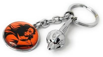 Bodytech Lord Hanuman Bajrangbali with Gada Keychain for Home Office Car Bike Key Chain