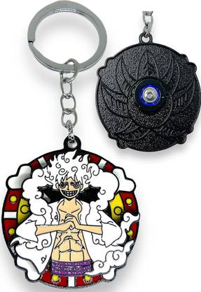 mik One Piece Luffy 5 Gear Spinning Fidget Spinner Key Chain