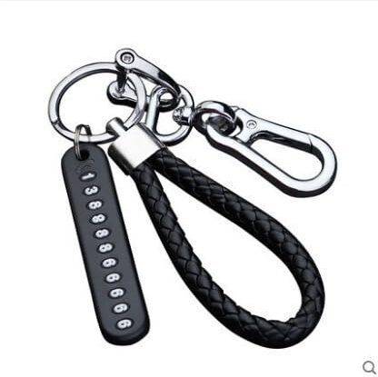 Keychain Black Laser Engrave Customize Matt Finish Stainless Steel Car Key Chain Key Chain