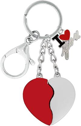 MGP FASHION Couple Valentine Day Special Gift Broken Heart Keyring I Love You Key Chain