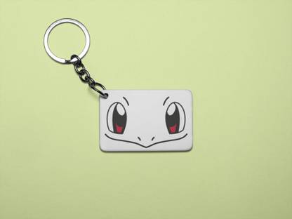 Tulip Art Squirtle smile - Printed acrylic animated Keychain(Pack Of 2) Key Chain