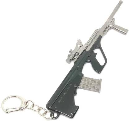 HappierYou PUBG AUG A3 Asault Rifle Metal Keychain | PUBG Gun Keychain Key Chain