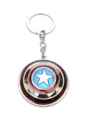 JAINSON MARTIN Captain America keychain & Rotating Keychain Key Chain