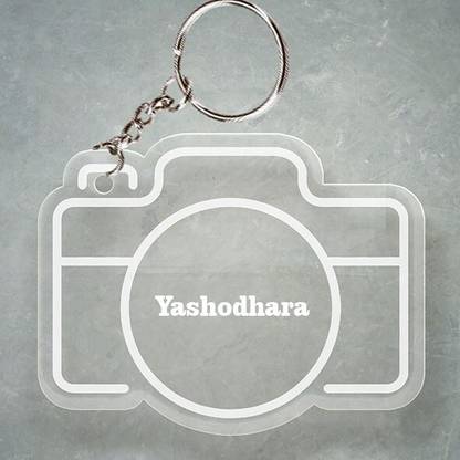 SY Gifts Camera Design Keychain With Yashodhara Name Key Chain