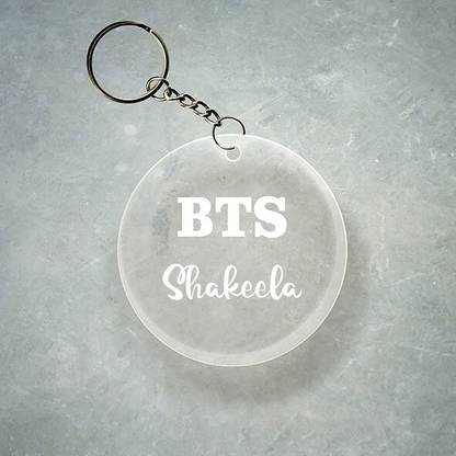 SY Gifts BTS Design With Shakeela Name Key Chain