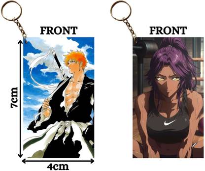 Hariyaali Enterprises LLP Bleach ICHIGO AND YORUICHI DRAGON WARRIOR Unique Style 2 pcs Combo Key Chain