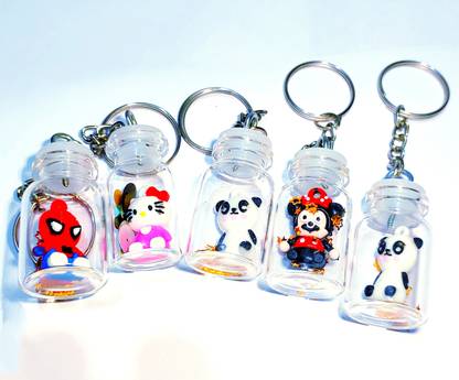 kanchana Adorable cartoon keychains- Pack of 5 Key Chain