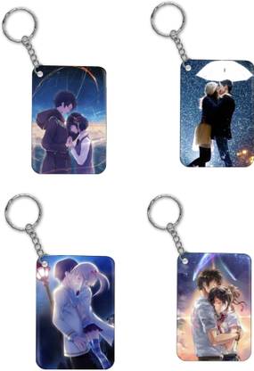 PRINT WALA BABA love Anime keychain set of 4 Key Chain