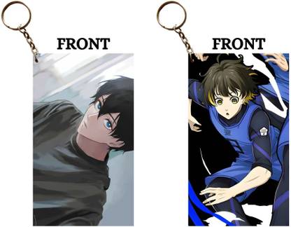 Hariyaali Enterprises LLP Blue Lock ISAGI AND BACHIRA KICKING AND DRIBBLING Unique Style 2 pcs Combo Key Chain