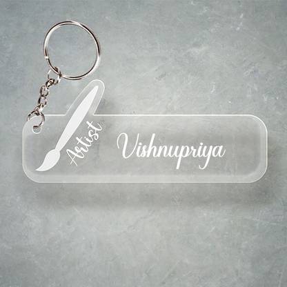 SY Gifts D2 Artist Keychain With Vishnupriya Name Key Chain