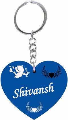 MorFex Shivansh Name Beautiful Heart Shape Arclic Keychain Best Gifts for Your F92 Key Chain