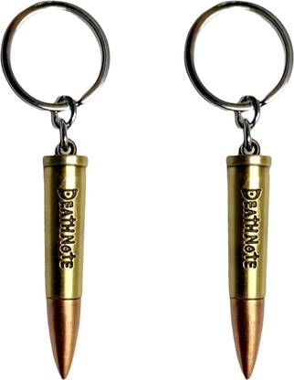LAZYwindow Pack of 2 Fancy Attractive Metal BULLET Key Chain