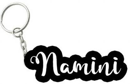 SY Gifts Namini Black White Name Keychain Key Chain