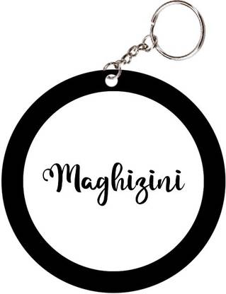 SY Gifts Maghizini Name Black Keychain Key Chain