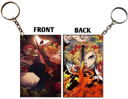 Hariyaali Demon Slayer RENGOKU vs AKAZA Key Chain
