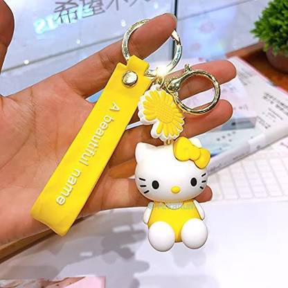 gtrp Big Hello Kitty Keychain with Hook & Strap & Charm y Key Chain