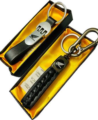 GKM Stripped Honda Bike with cut design keychain set keyring Key Chain