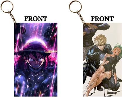 Hariyaali Enterprises LLP LUFFY IS FURIOUS × TATSUMAKI HURT Unique Style 2 pcs Combo Key Chain