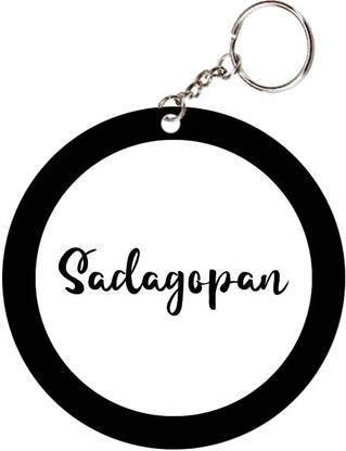 SY Gifts Sadagopan Name Black Keychain Key Chain