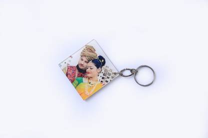kraj Personalised Acrylic Photo Keychain Key Chain