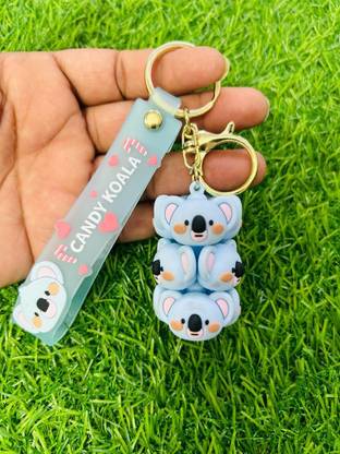 GKM Koala Animal best quality latest multiface keychain with hook & strap Key Chain