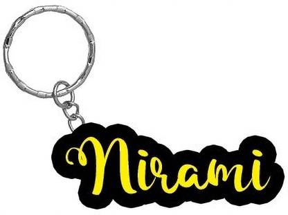 SY Gifts Nirami Name Black Yellow Name Keychain Key Chain