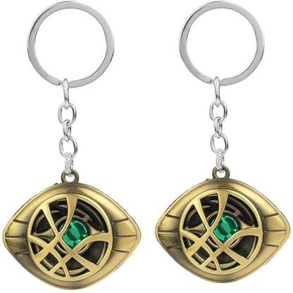 MAG BEE Avenger EndGame Doctor Strange Eye of Agamotto (Golden) Combo Pack of 2 Key Chain