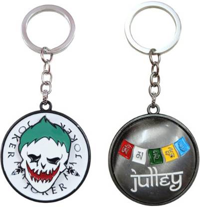 PEARLISH Joker & Leh & Ladakh 360 Degree Rotating Keychain Key Chain